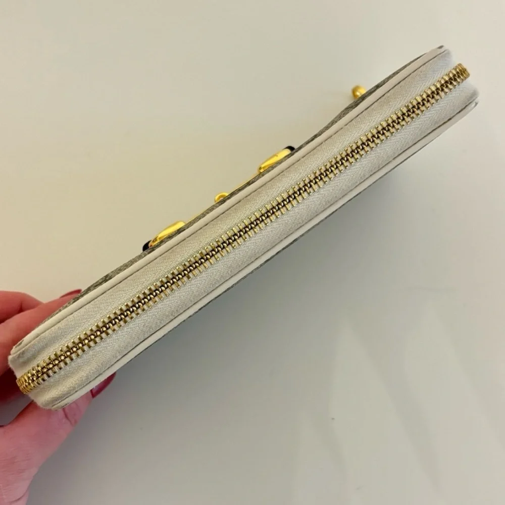 Gucci GG Monogram 1955 Horsebit Zip Around Wallet